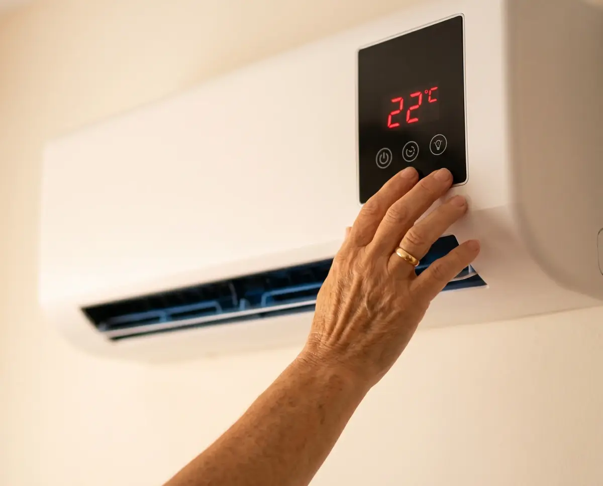 CoolCove touch display showing 72 degrees